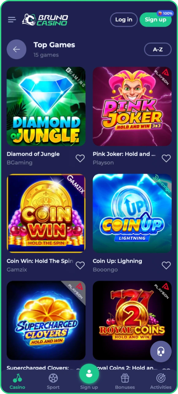 Nadat u de Bruno Casino online casino-app hebt gedownload, opent u deze en plaatst u weddenschappen op uw favoriete teams.