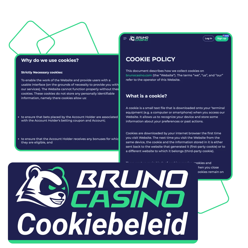 De online casinowebsite van Bruno Casino maakt gebruik van cookies.